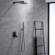 Душевой комплект Rainfall Square Black